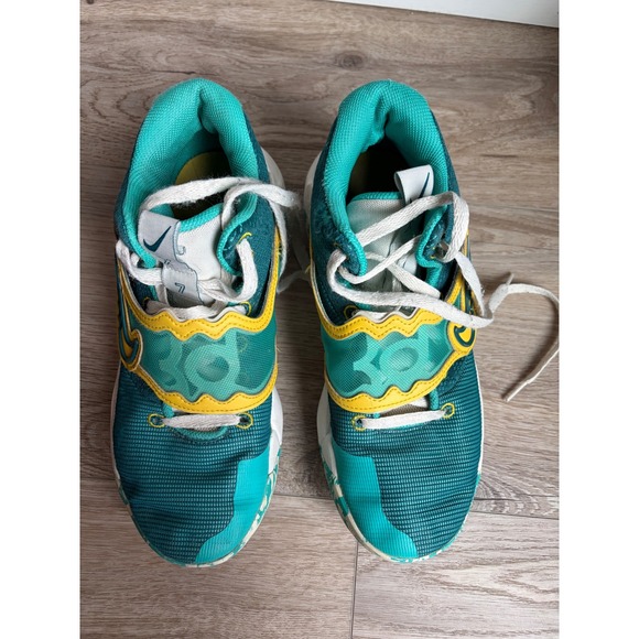 Nike KD14 Kevin Durant Basketball Shoes Teal Yellow Mens 8.5 main image 4